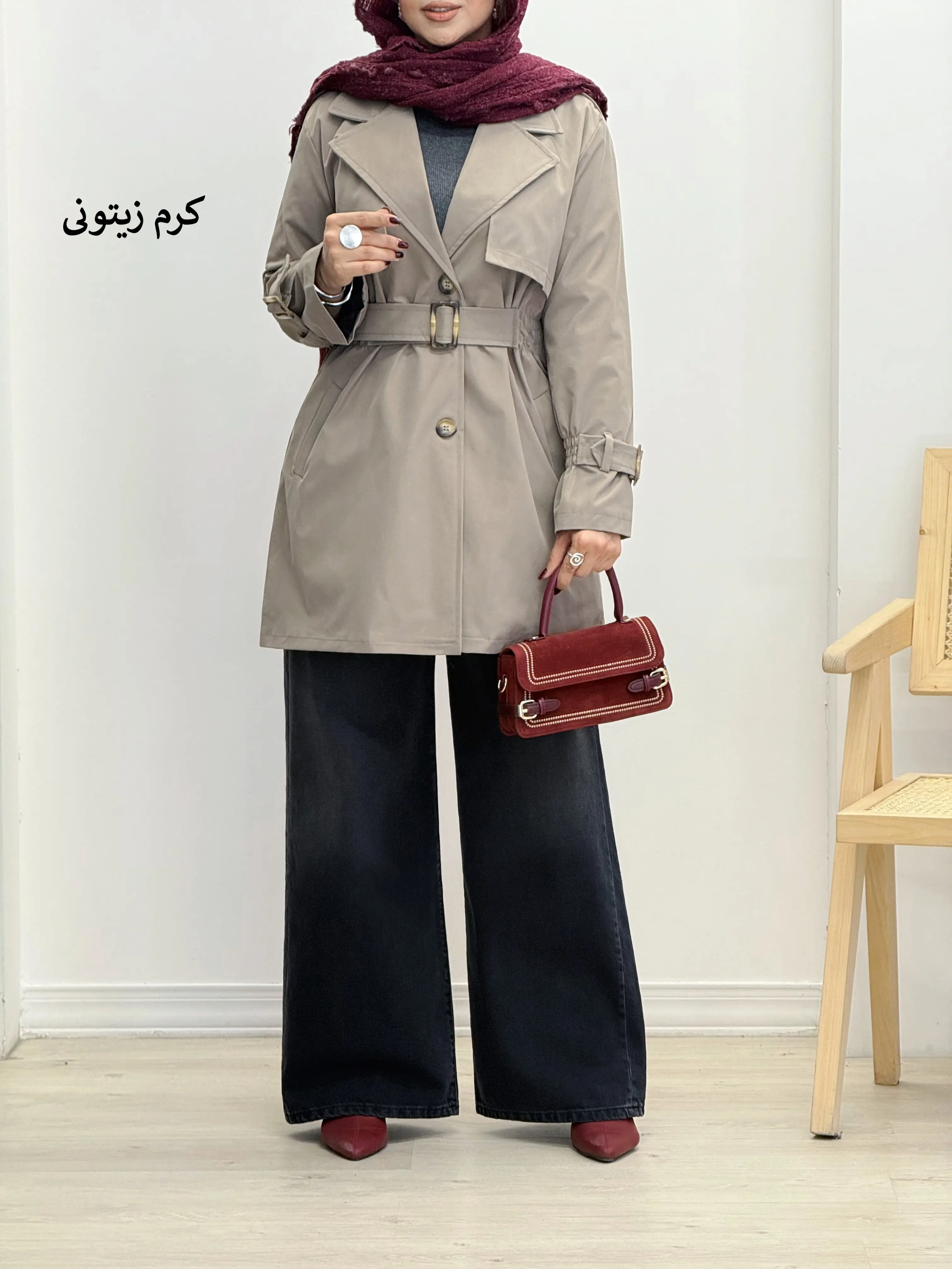 7327-بارونی آستر دار شیکان